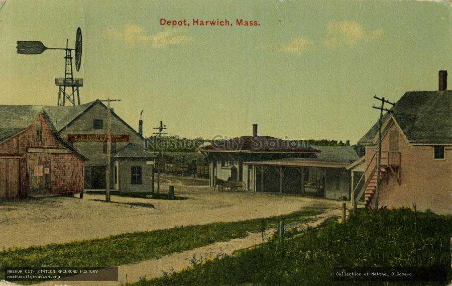Postcard: Depot, Harwich, Massachusetts